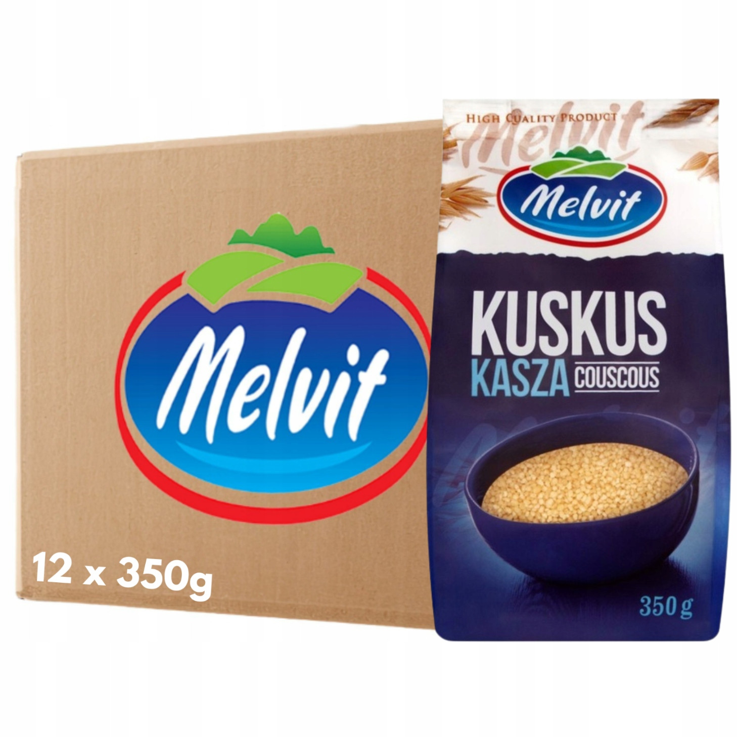 Melvit Kuskusová kaše 350 g x 12 kusů