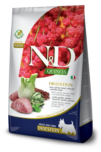 Farmina N&d Quinoa Dog Digestion Lamb & Fennel Adult Mini 7kg