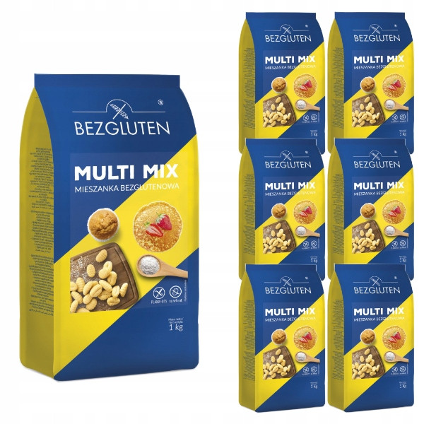 6x Multi Mix bezlepková směs 1kg