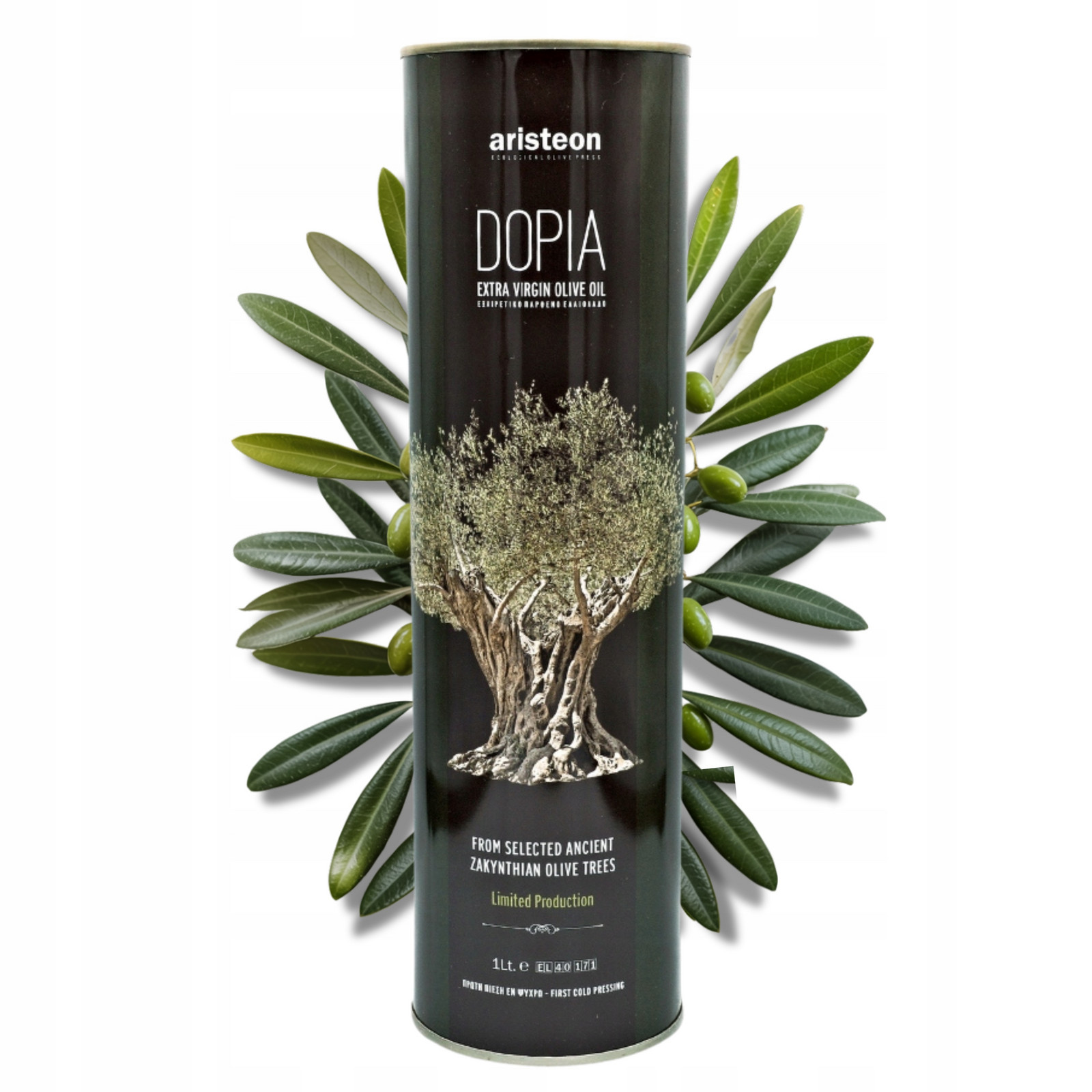 Extra panenský olivový olej 1 l Dopia 1000 ml Aristeon Řecký Nefiltrovaný