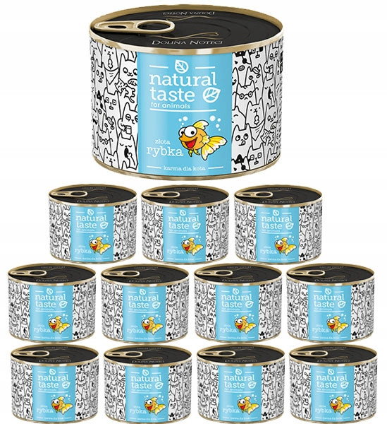 Dolina Noteci Natural Taste Zlatá rybka 12x185g