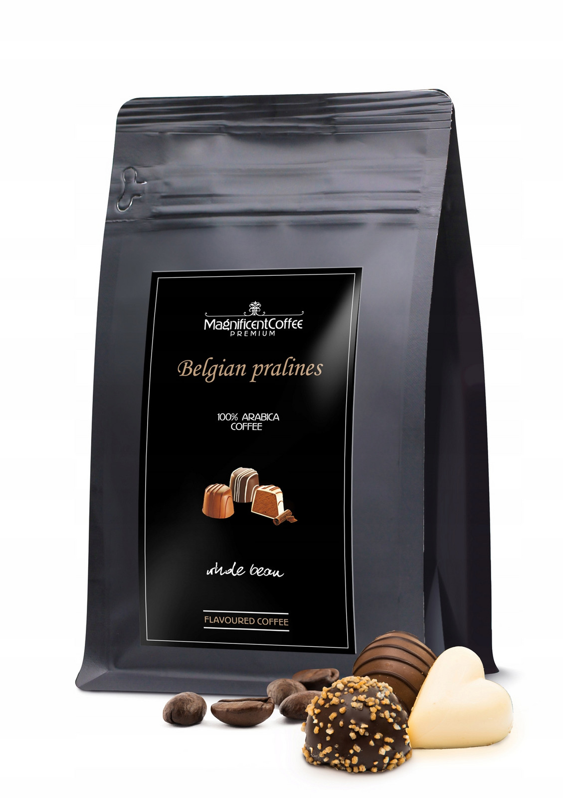Káva zrnková ochucená 500g Belgian Pralines