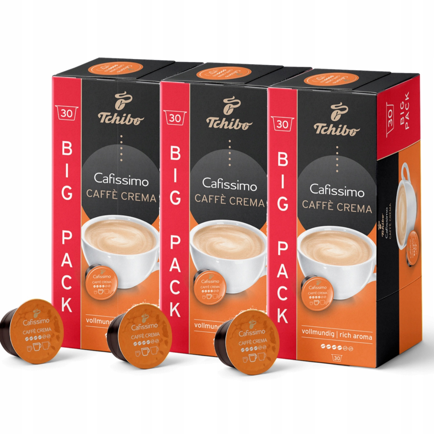 Tchibo Cafissimo Crema Rich Aroma Káva Arabika 30x3 kapslí Sada