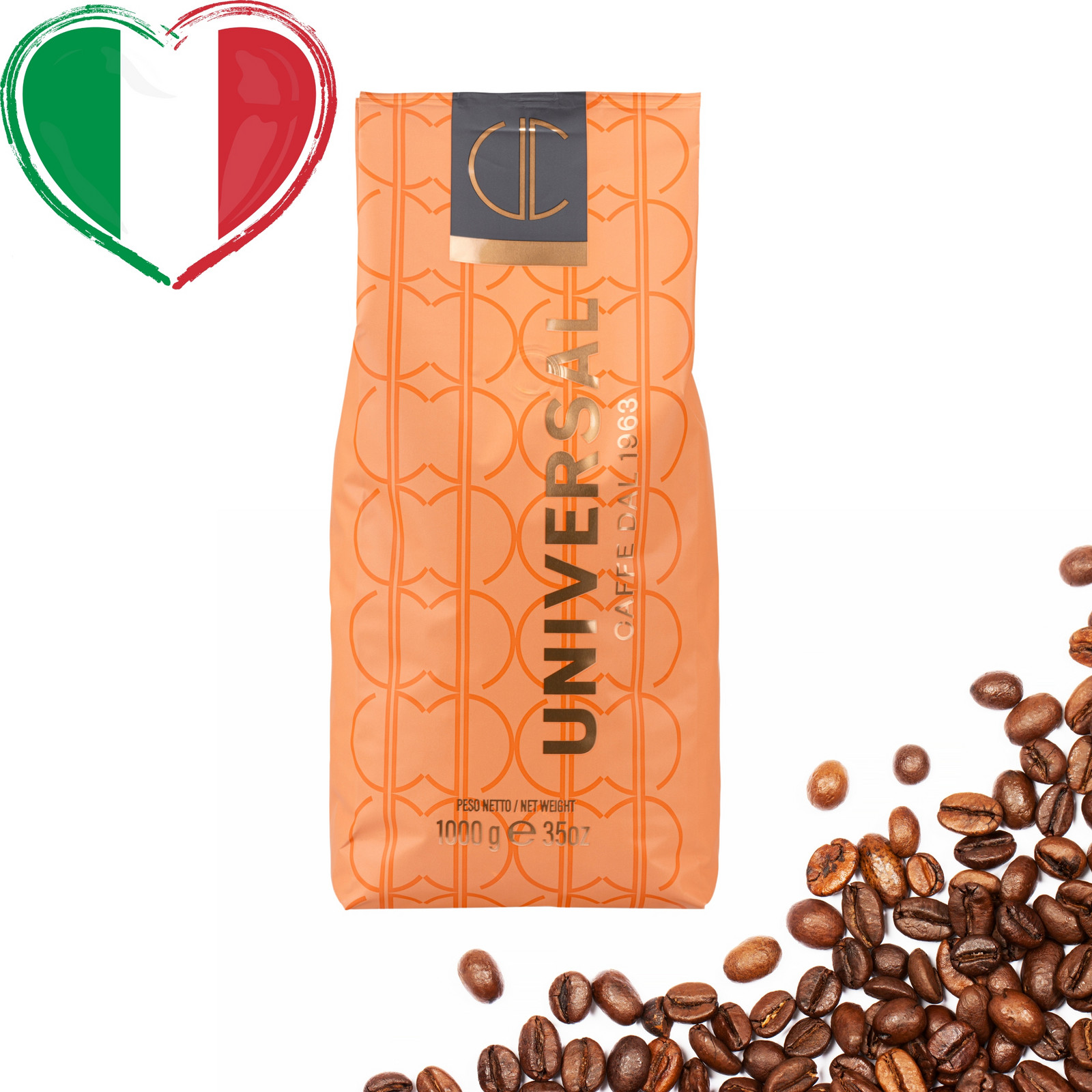 Káva Zrnková Universal Crema Oro Italská 1 kg