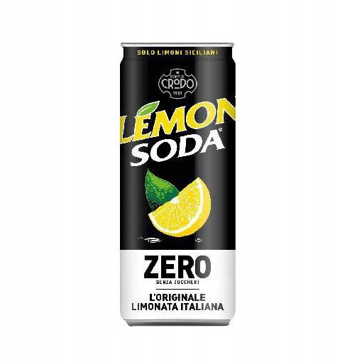 Fonti DI Crodo Lemon Soda Zero Italský Citronový Nápoj bez cukru 24x330