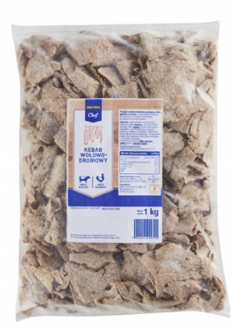 Metro Chef Hovězí a drůbeží kebab zmrazený 1 kg