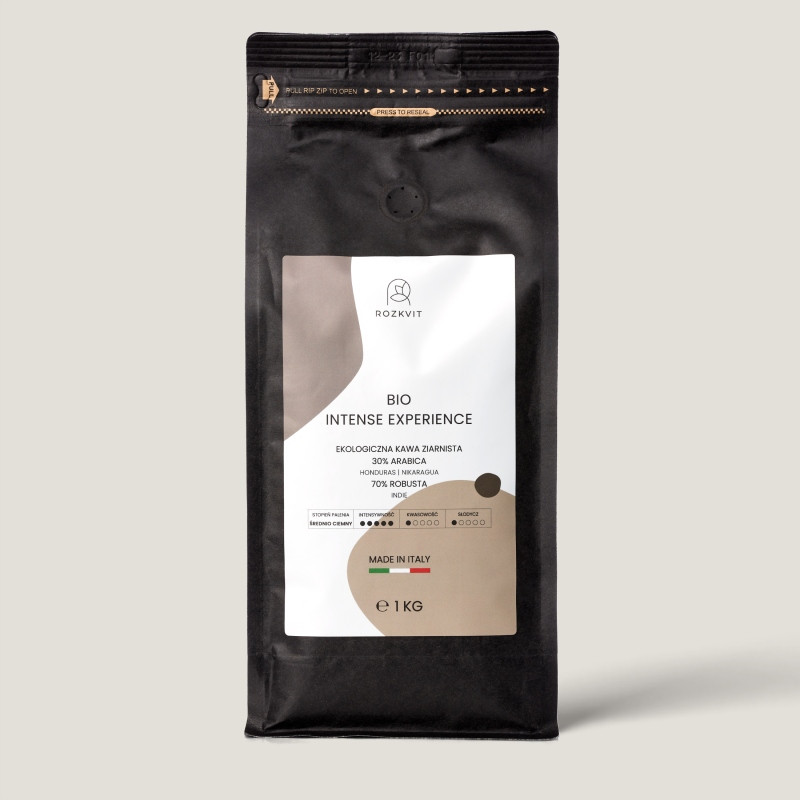 Ekologická káva káva Intense Experience – Italské espresso Rozkvit