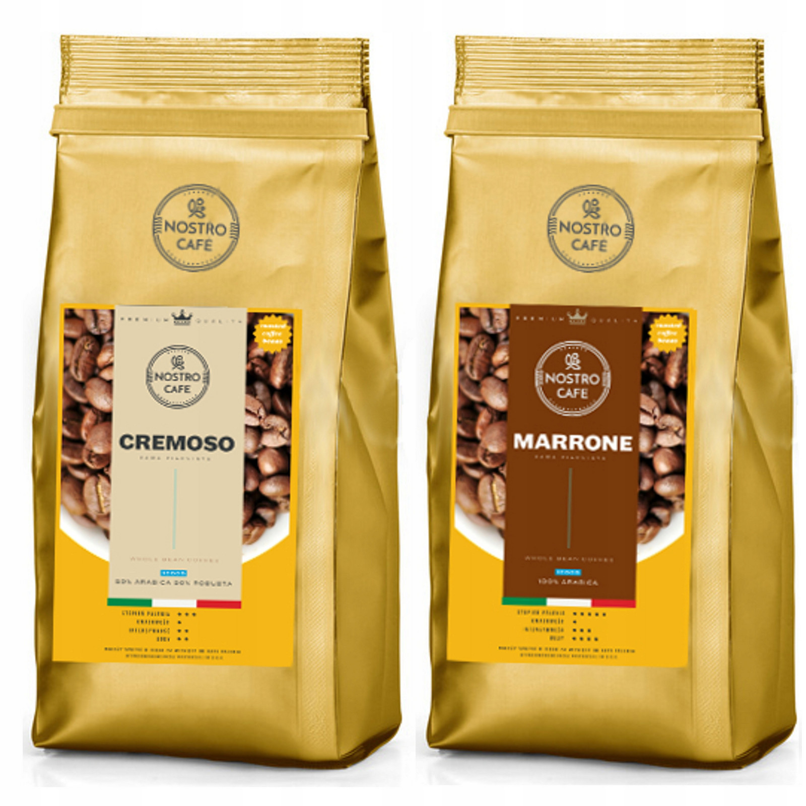 Káva Zrnková Cremoso,marrone 2KG Čerstvě pražená