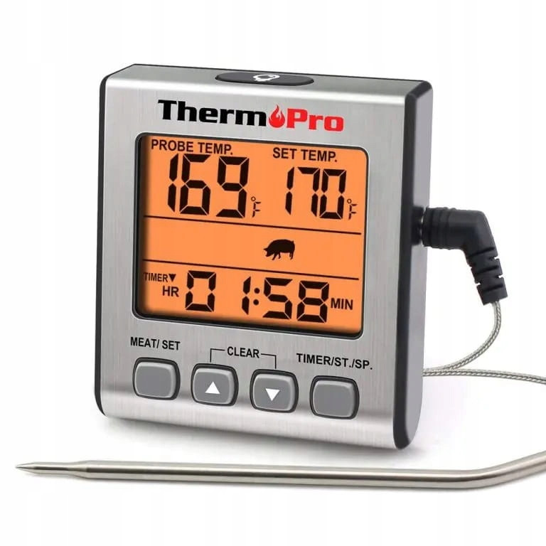 Teploměr Do Udírny Trouby Grilu Kuchyňská Sonda ThermoPro TP-16S