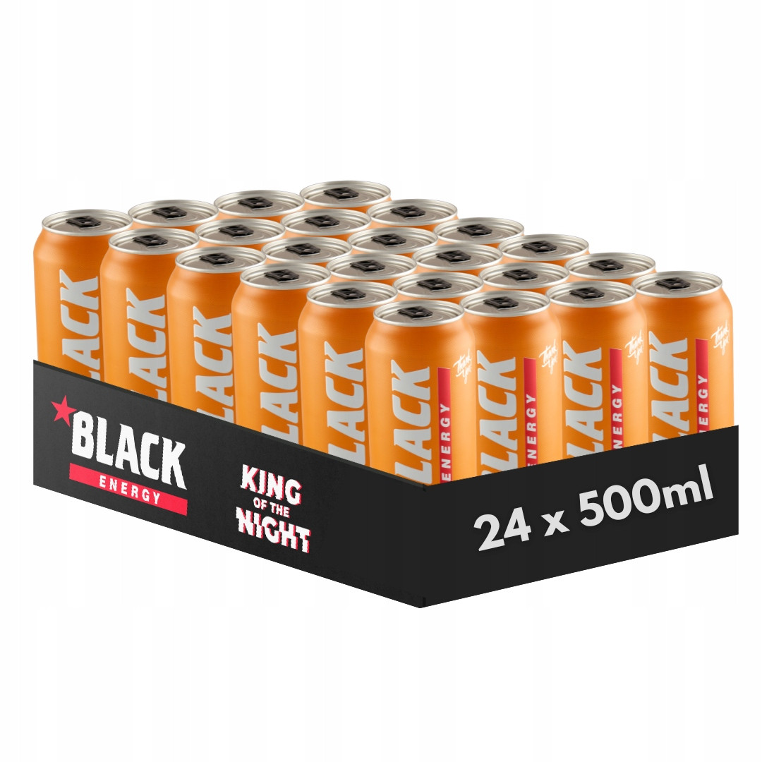 Black Energy Ultra Mango Sycený energetický nápoj 500 ml x 24 kusů