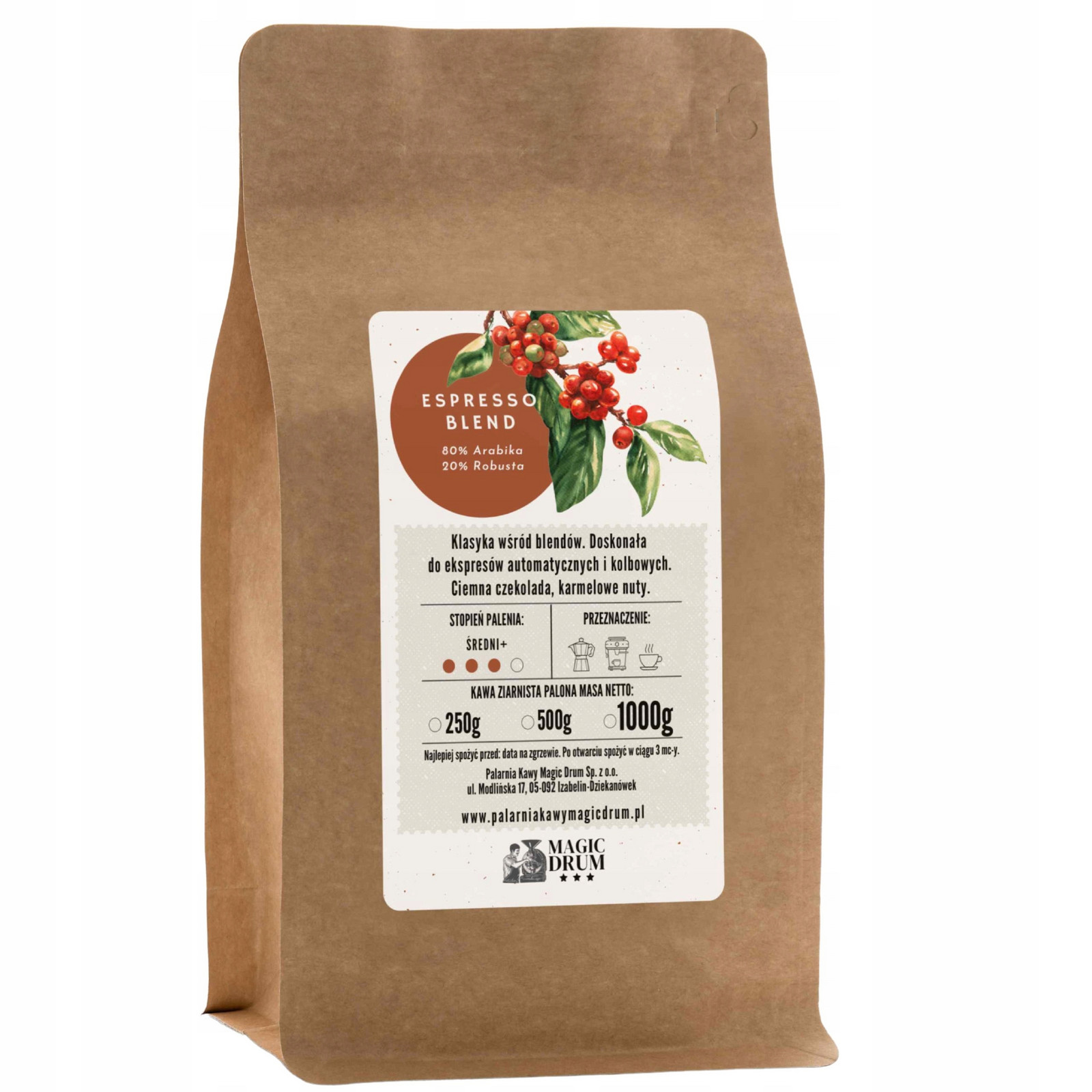Zrnková káva Espresso Blend 80/20 1kg