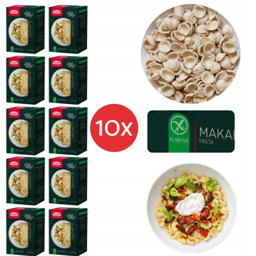 10x Bezlepkové Těstoviny Orrecchiette Incola Bez Laktózy Pšenice Sóji Vegan