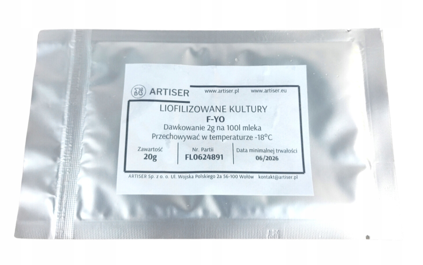 Kultury bakterií do jogurtu F-yo na 1000l mléka. Domácí jogurt