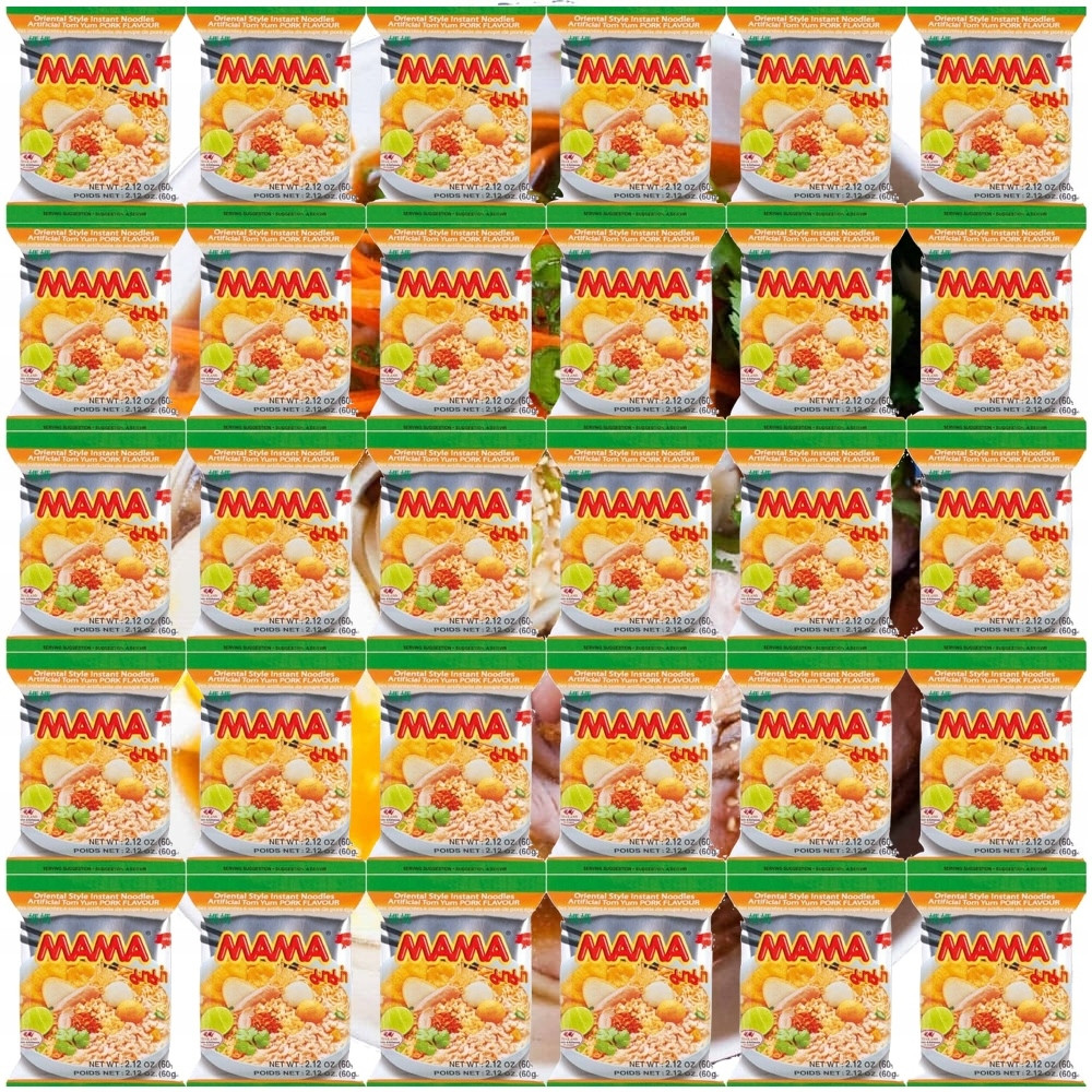 Karton Thajská polévka Bleskové těstoviny Vepřové Tom Yum 30 x 60g Máma