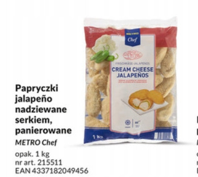 Metro Chef Cream cheese jalapenos mražený 1 kg