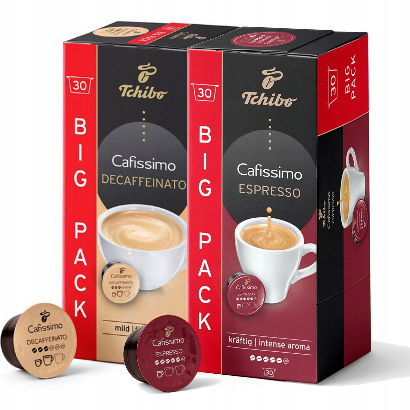 Tchibo Cafissimo Espresso Intense Aroma Káva 30 Kaps /Bez kofeinu 30 Kaps