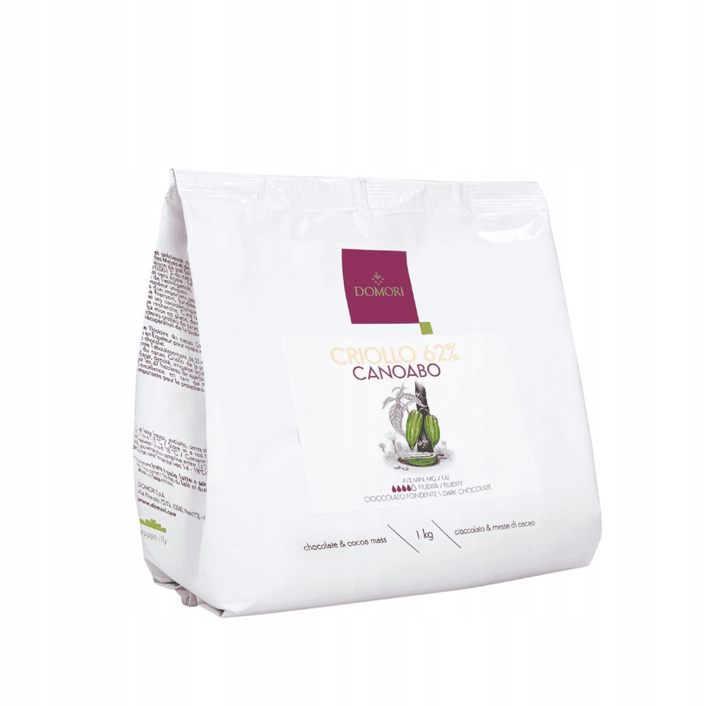 Domori tmavá kuvertura Canoabo 62% dropsy 1kg