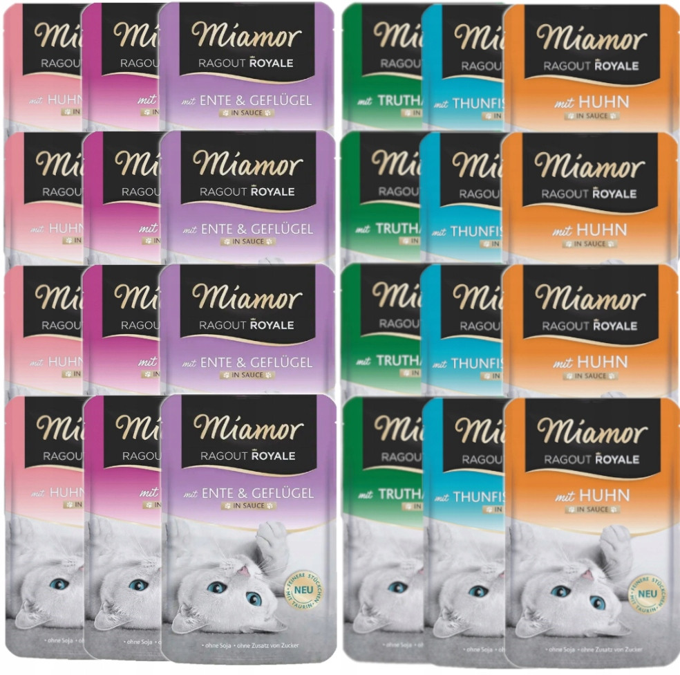 Mokré krmivo pro kočky Miamor Ragout Royal Kachna v omáčce kapsička 24x100g