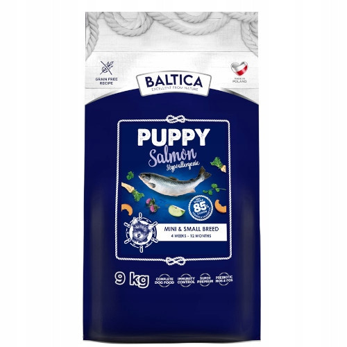 Baltica Excellent Puppy Krmivo s lososem pro štěňata malých plemen 9 kg