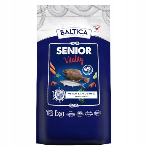 Baltica Excellent Senior Vitality M/L 12 kg – krmivo pro psí seniory