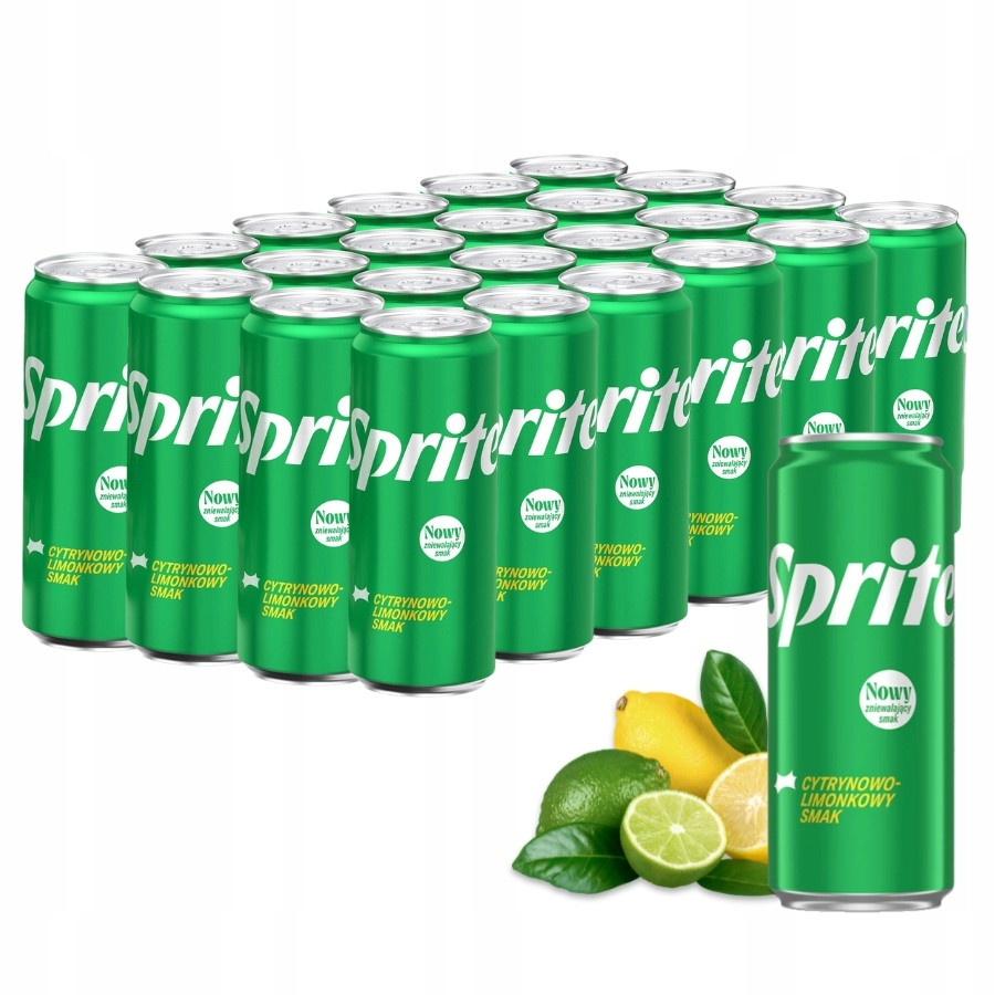 Sycený nápoj Sprite limetka citron 330 ml x 24 plechovek