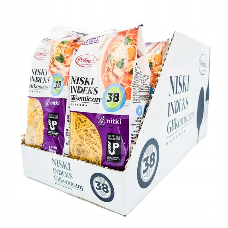 Polmak Těstoviny Nudličky s nízkým glykemickým indexem karton 14 ks