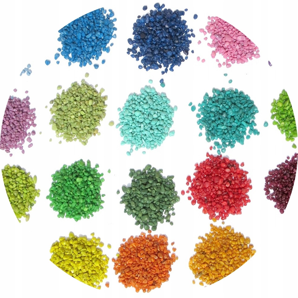 Stelivo s mini kamínky do akvária, každá barva je 18 kg