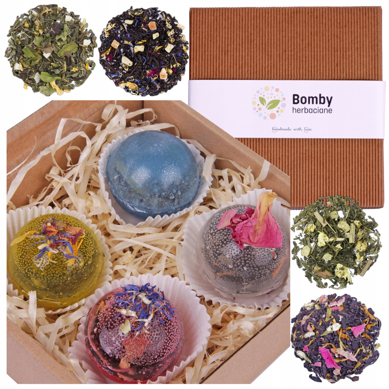Set Čajové bomby jako Dárek Čajové bomby 4 kusy Ideální dárek