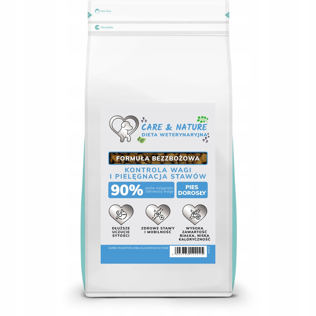 Care and Nature Veterinární dieta Kontrola hmotnosti Péče o klouby 10 kg
