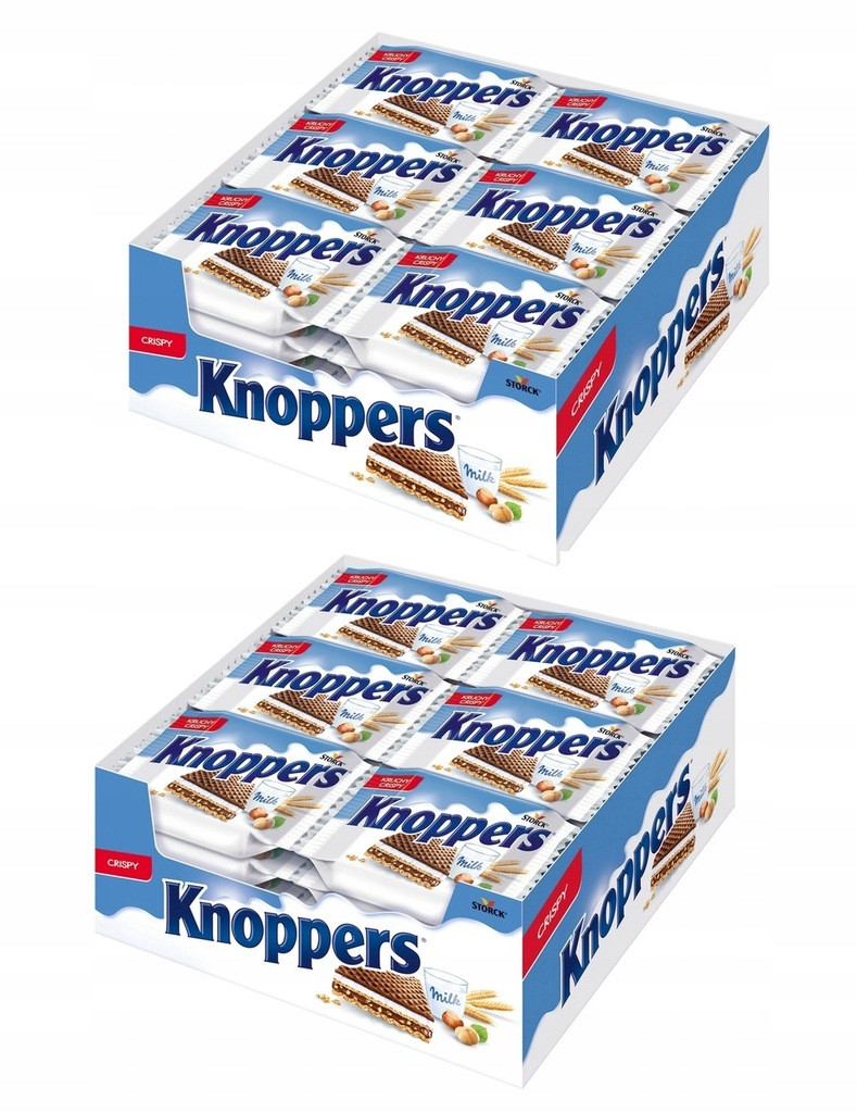 Knoppers Oplatek mléčně-oříšková 25 g x 48 kusů