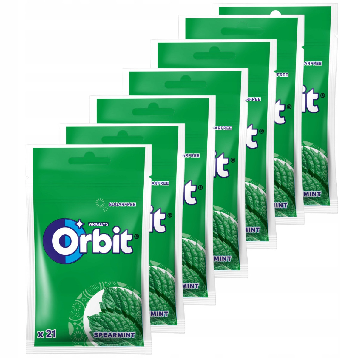 Orbit Spearmint Žvýkačka bez cukru 29 g x 22 kusů
