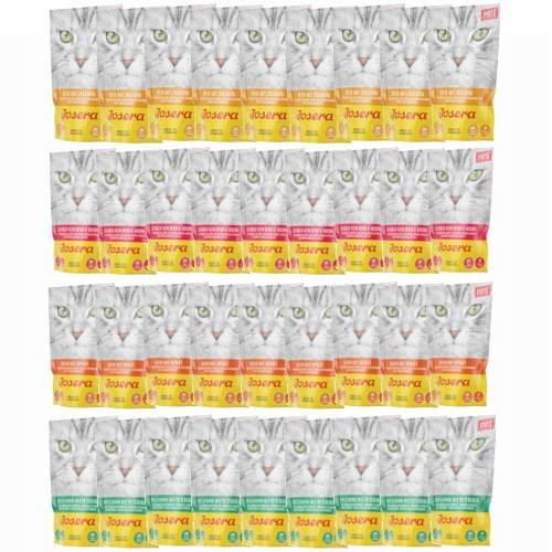 Josera Pate bezobilné krmivo pro kočky mix chutí sada 36x85g