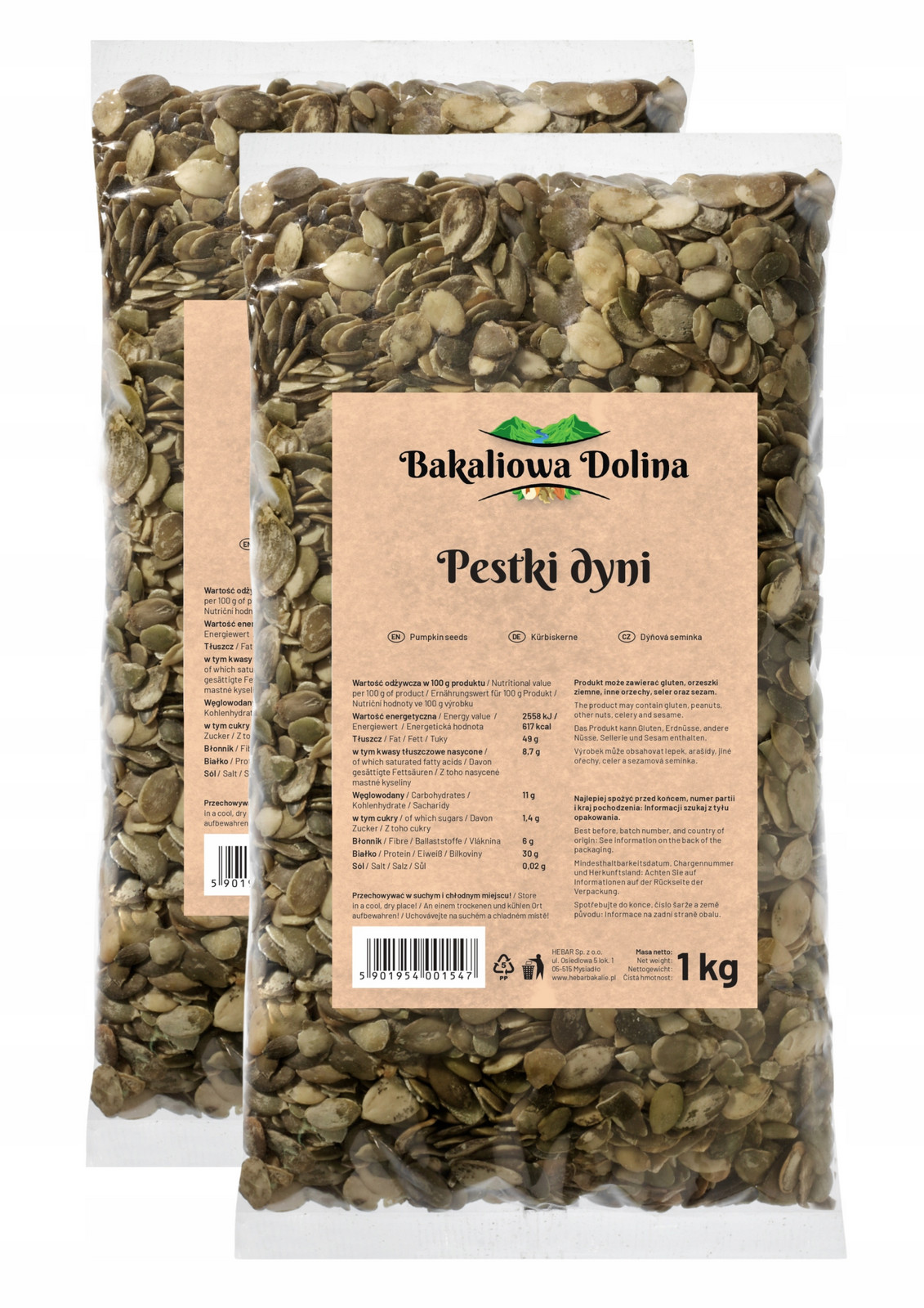 Loupaná Dýňová Semínka 3 Kg 3000 G Přírodní Čerstvé Kvalita Pecka Premium