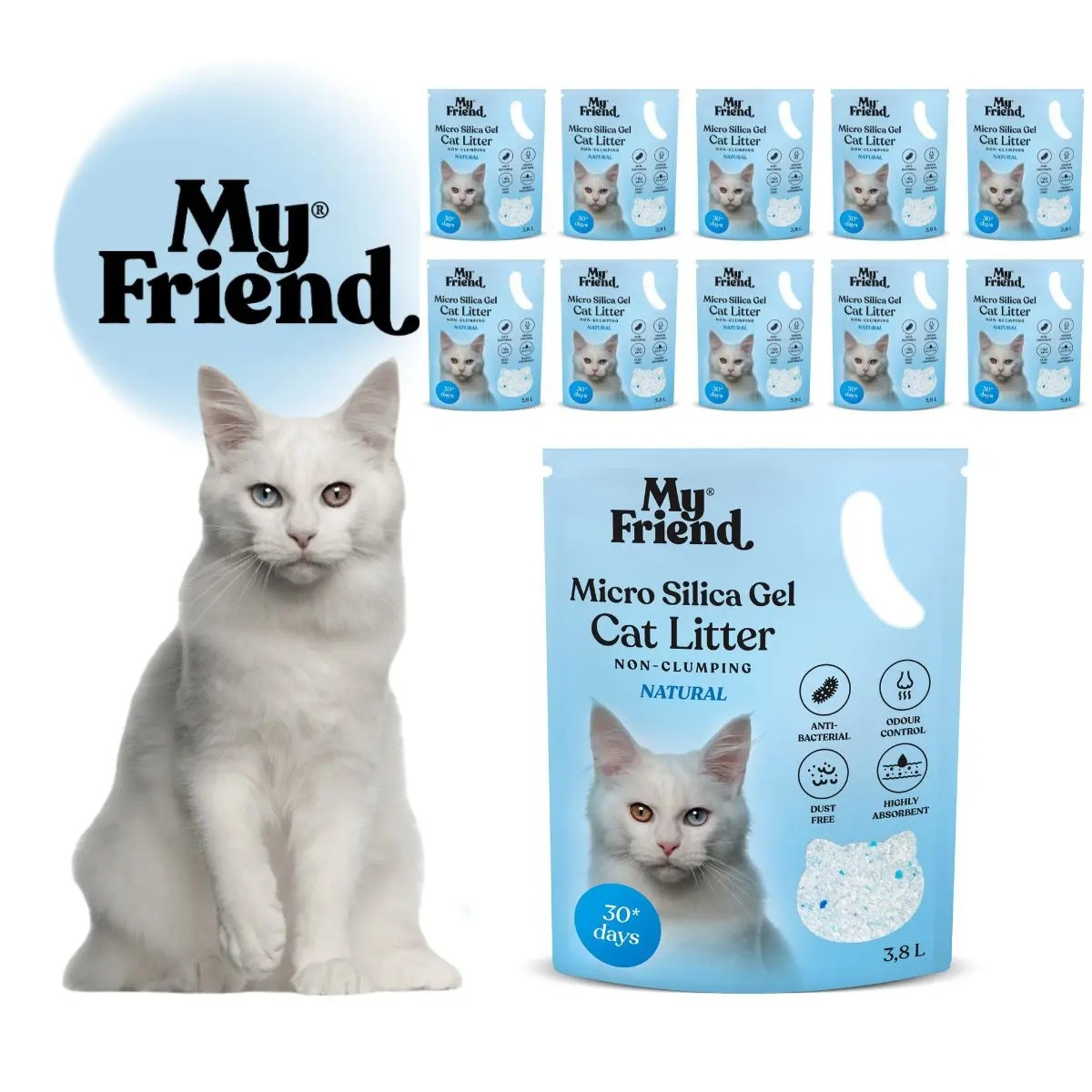 My Friend stelivo Micro Silica Natural 3,8l Balíček x11