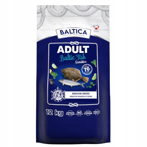 Baltica Excellent Adult Sensitive Baltic Fish M 12kg Bonus