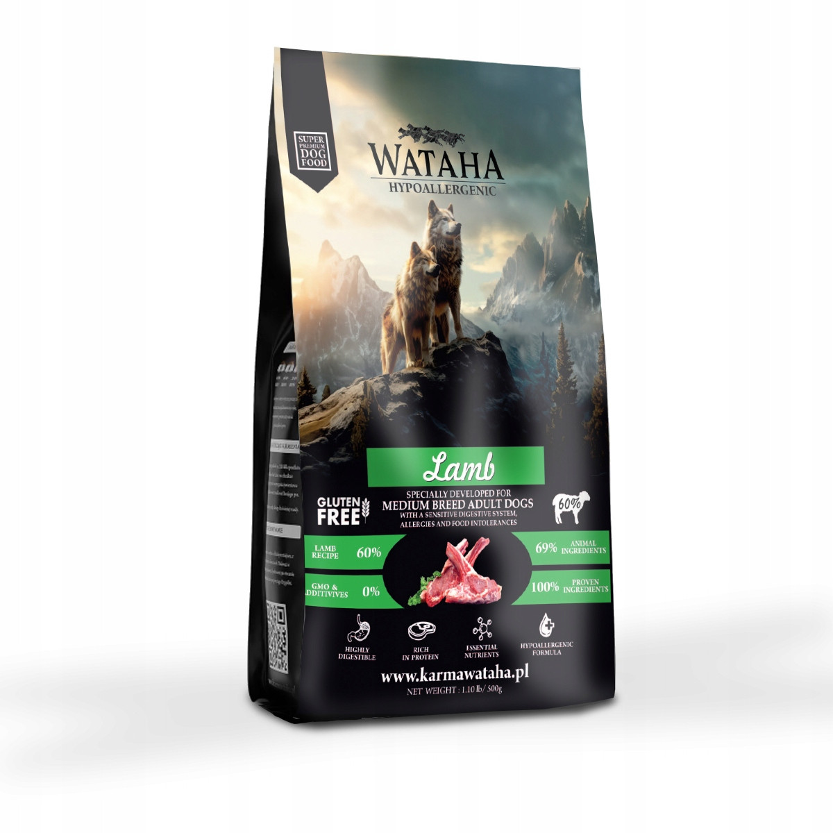 Wataha Hypoallergenic Krmivo Suché Dospělé S/d Jehněčí S Rýží 6 kg