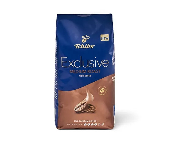Tchibo Exclusive Medium Roast, 1 kg, káva v zrnech