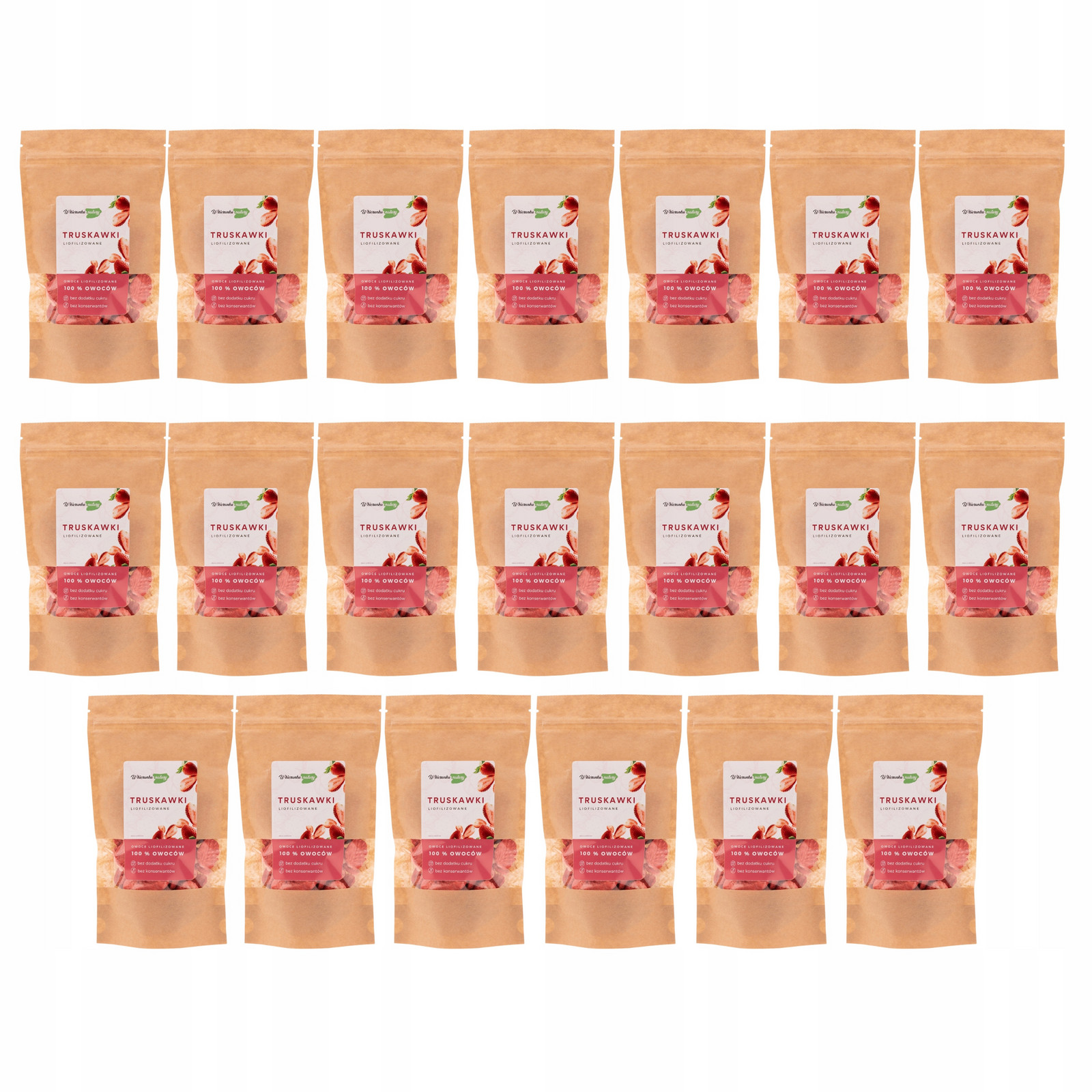 Lyofilizované Jahody 30 g x 20 ks plátky přírodní Bez Přísad