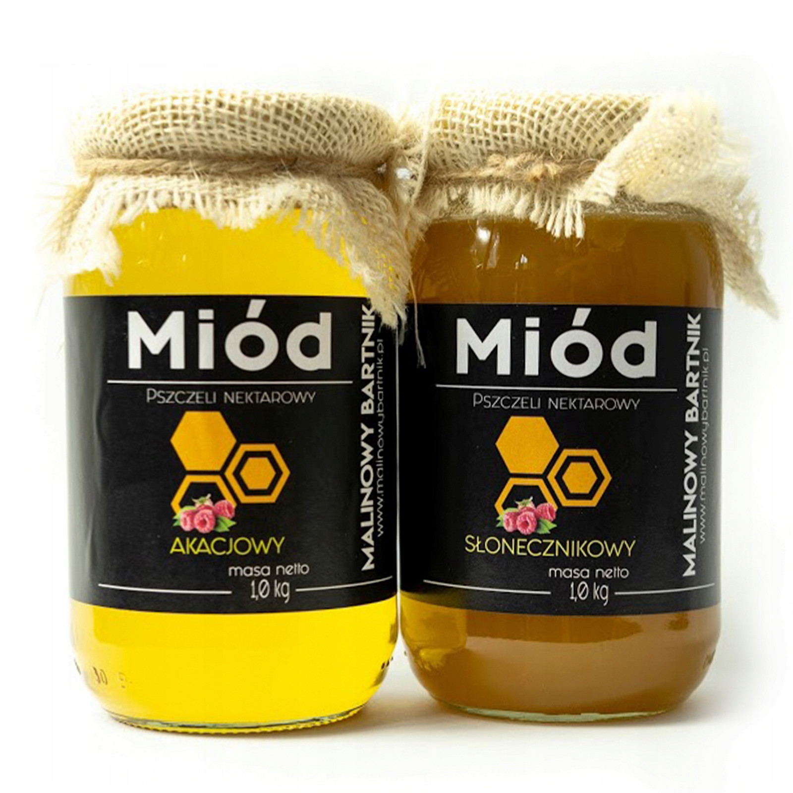 Sada Akáciových a Slunečnicových medů 2kg Letošní 2024