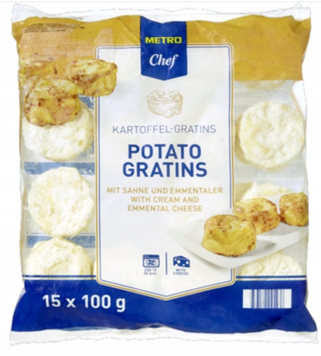 Metro Chef Gratins 15 kusů 1,5 kg