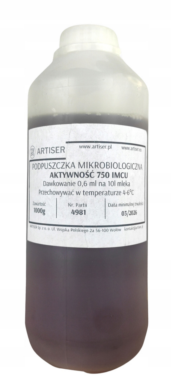 Silný syřidlo mikrobiální 750 Imcu (1000g)