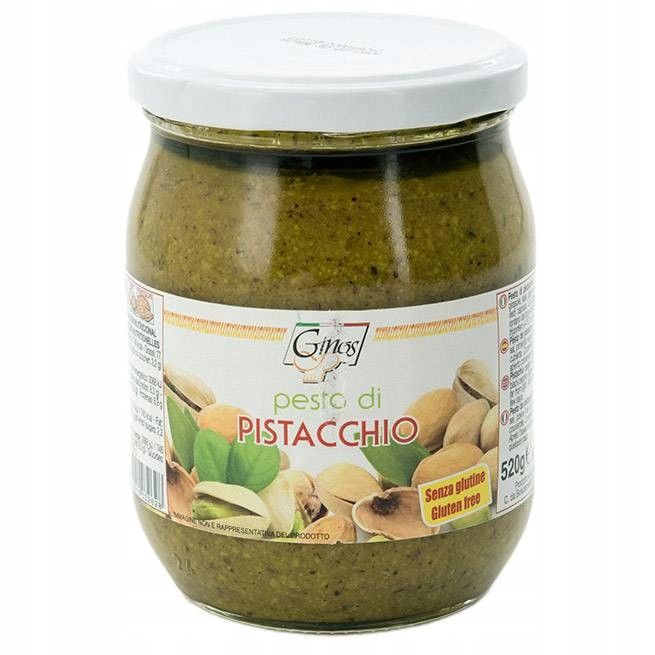 Pistáciové pesto 520 g suché (ne krémové) Ginos 51% pistácií
