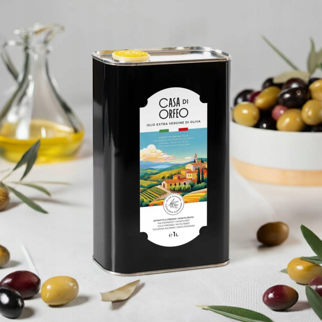 Olej Extra Vergine Casa di Orfeo 1 litr Sicílie Itálie