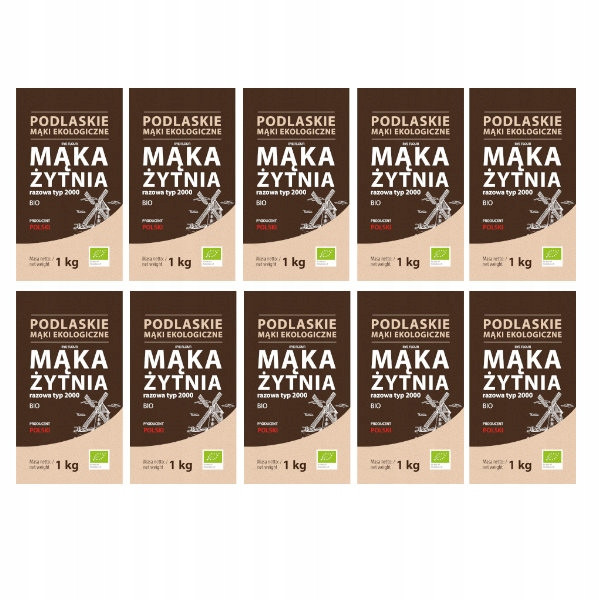 10 x Žitná mouka jednorázová Bio typ 2000 1 kg BioLife