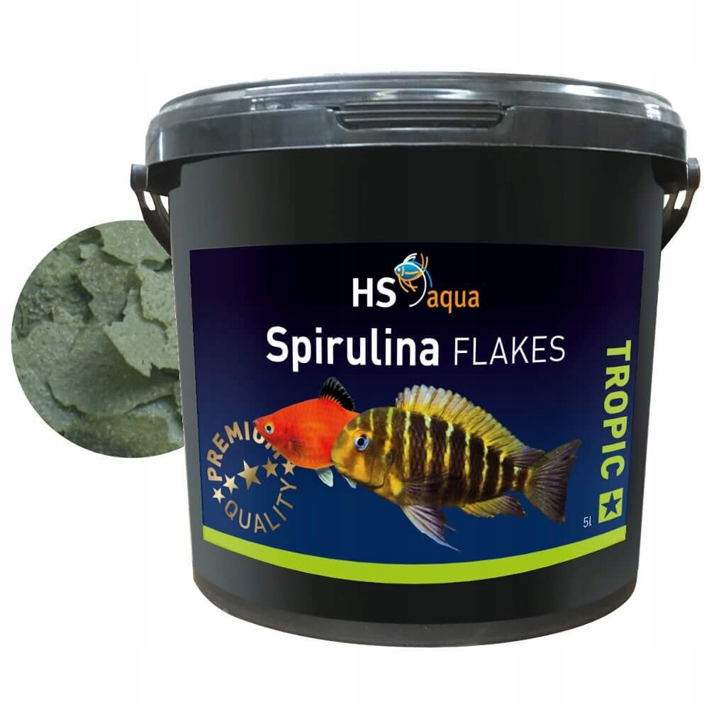 Hs Osi Spirulina Flakes 5L Krmivo pro ryby vločky