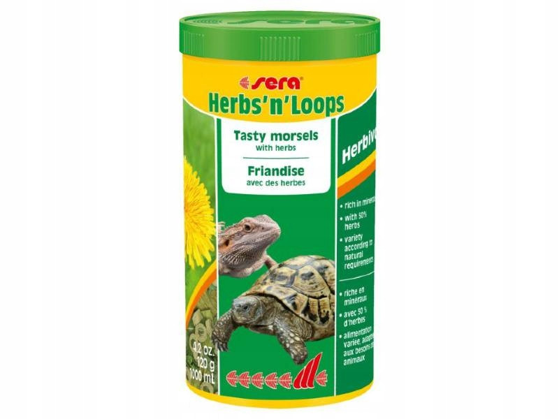 Sera Herbs'n'Loops 1000ml krmivo pro želvu