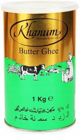 Klarované indické máslo na smažení Pure Desi Ghee Khanum 1000 g