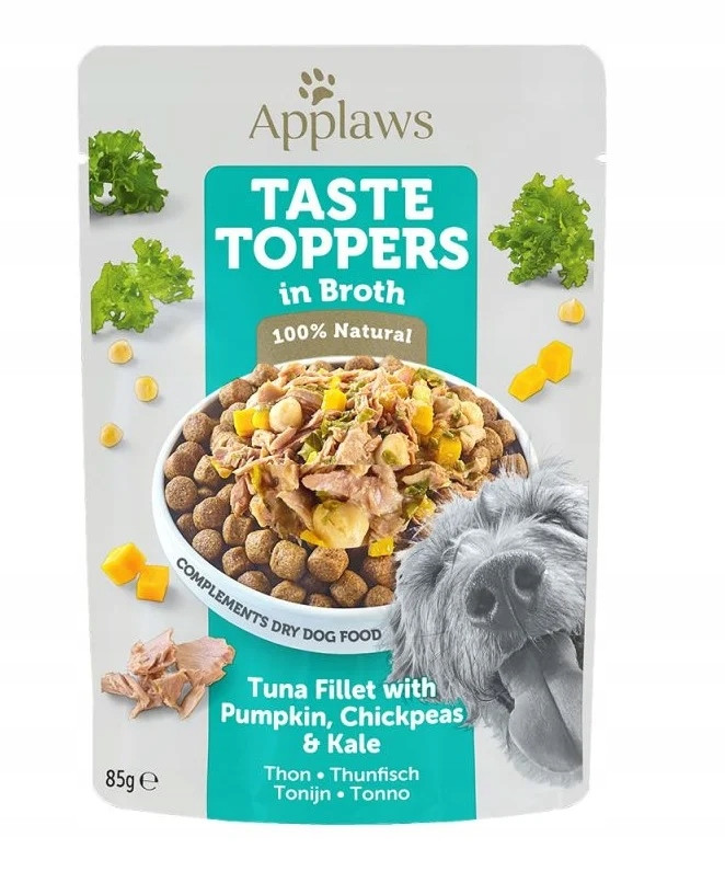 Applaws Taste Toppers Filé z tuňáka, dýně, kadeřávek ve vývaru 12x85 g
