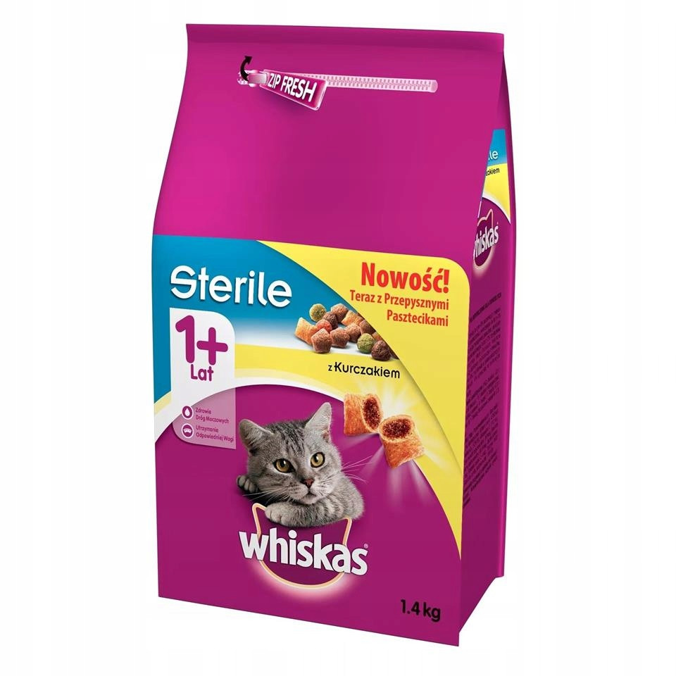 Whiskas Sterilní dospělý sterilizovaný s kuřecím masem 1.4 kg x 6