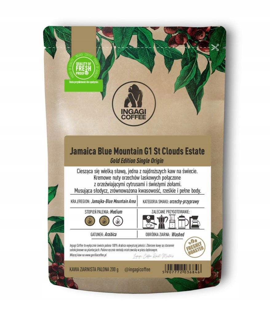 Zrnková Káva Jamaica Blue Mountain specialita 200 g
